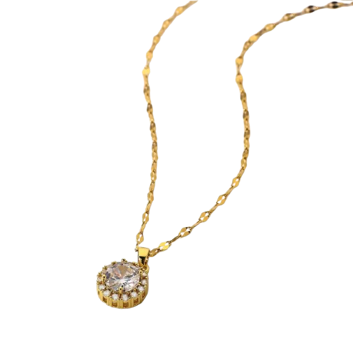 Zircon Pendant Necklace