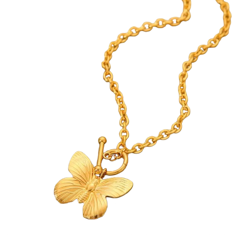 Buckle Necklace - Butterfly